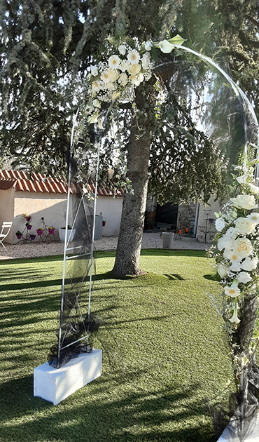 Salle de réception avec jardin Rhône